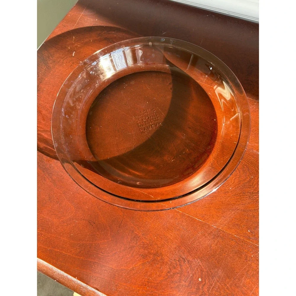 Vintage PYREX #209 Glass Amber Pie Plate Baking Dish